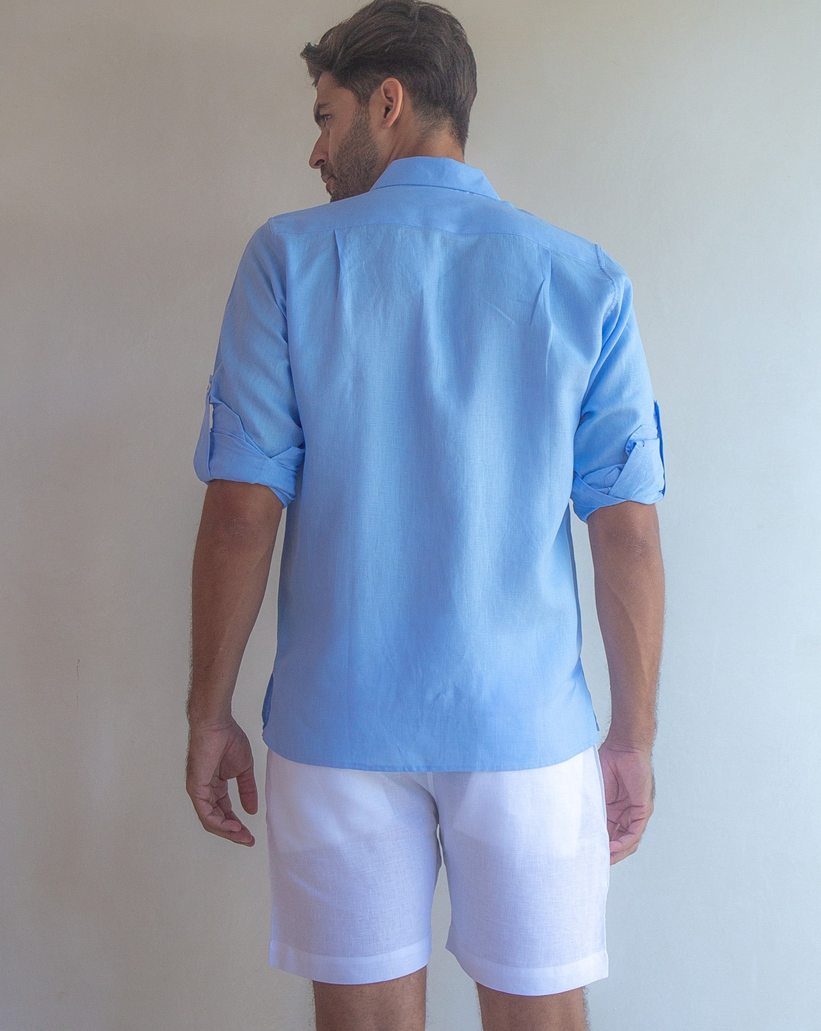 CAPRI Linen Bermudas - White - CRASQI