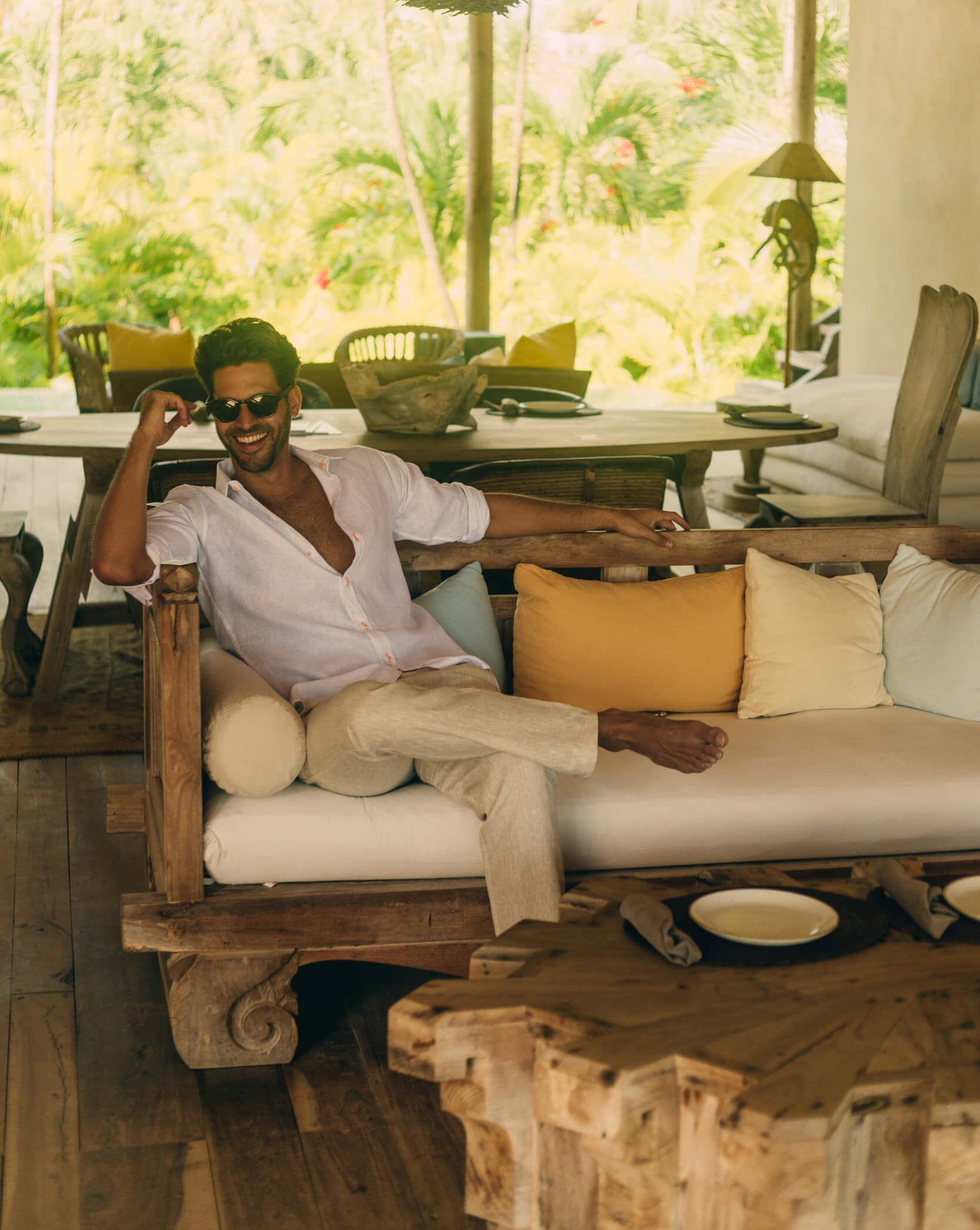 SARDINIA Linen Pant - Sand - CRASQI