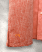 MALLORCA Linen Shirt - Sunrise Orange/Neon Orange - CRASQI