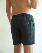 CAPRI Linen Bermudas - Black - CRASQI