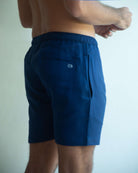 CAPRI Linen Bermudas - Navy Blue - CRASQI