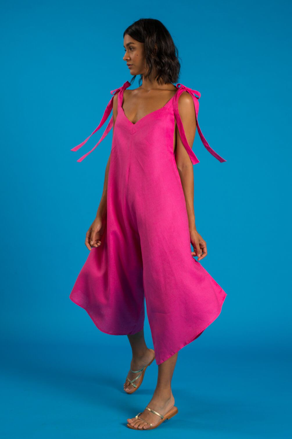 GRANADINA Linen Jumper - Fuchsia - CRASQI