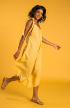 GRANADINA Linen Jumper - Gold - CRASQI