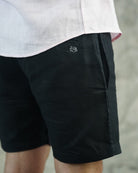 CAPRI Linen Bermudas - Black - CRASQI