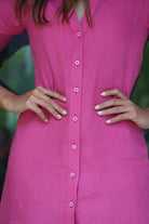 Shirt dress - Fucsia - CRASQI