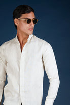MENORCA Linen Shirt - Sand/Sand - CRASQI