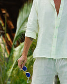 MALLORCA Linen Shirt - Light Yellow/Neon Yellow - CRASQI