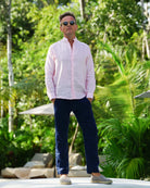 SARDINIA Linen Pant - Navy Blue - CRASQI