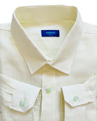 MALLORCA Linen Shirt - Light Yellow/Neon Yellow - CRASQI
