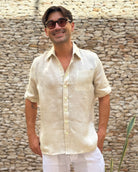 MARBELLA Linen Shirt - Sand/Sand - CRASQI