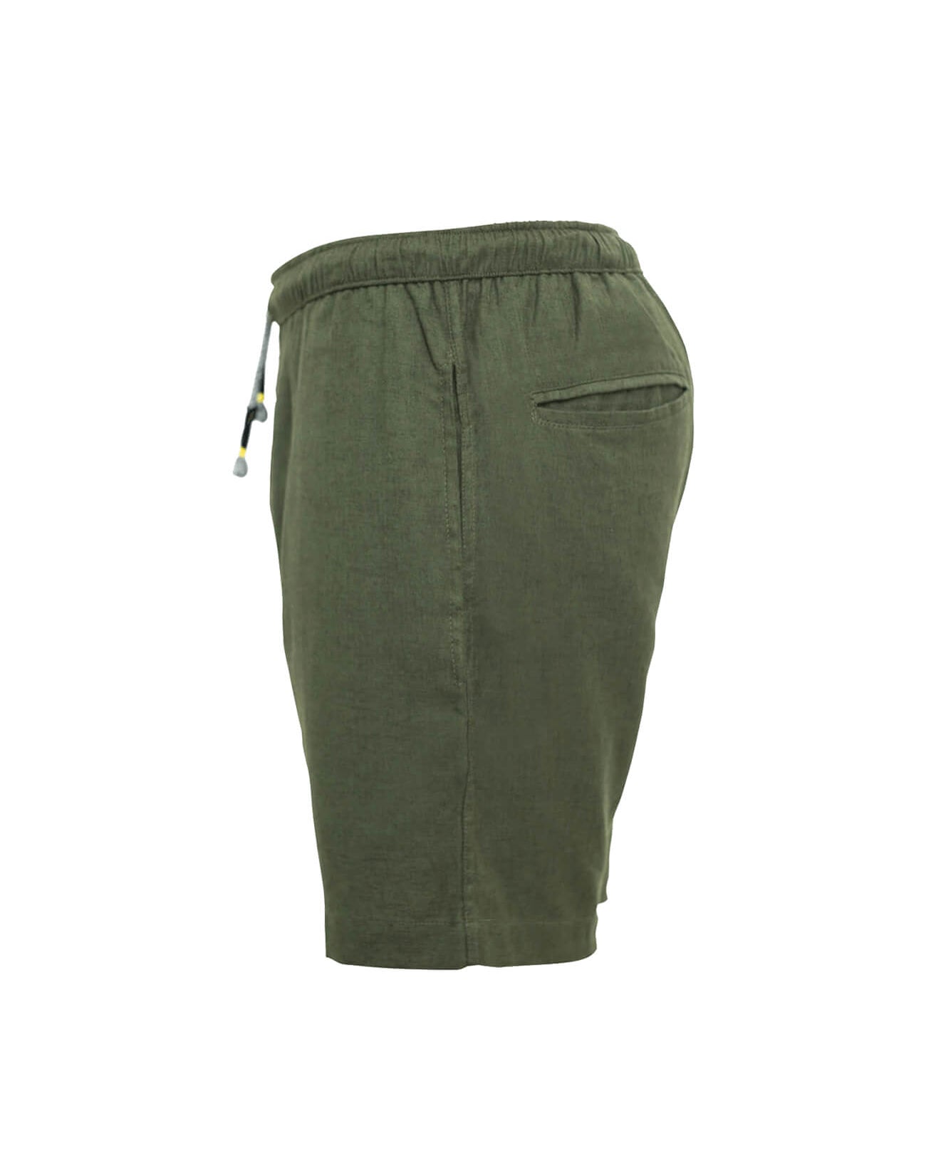 TODOS SANTOS  Linen Shorts - Green - CRASQI