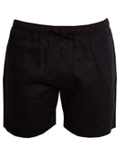 CAPRI Linen Bermudas - Black - CRASQI