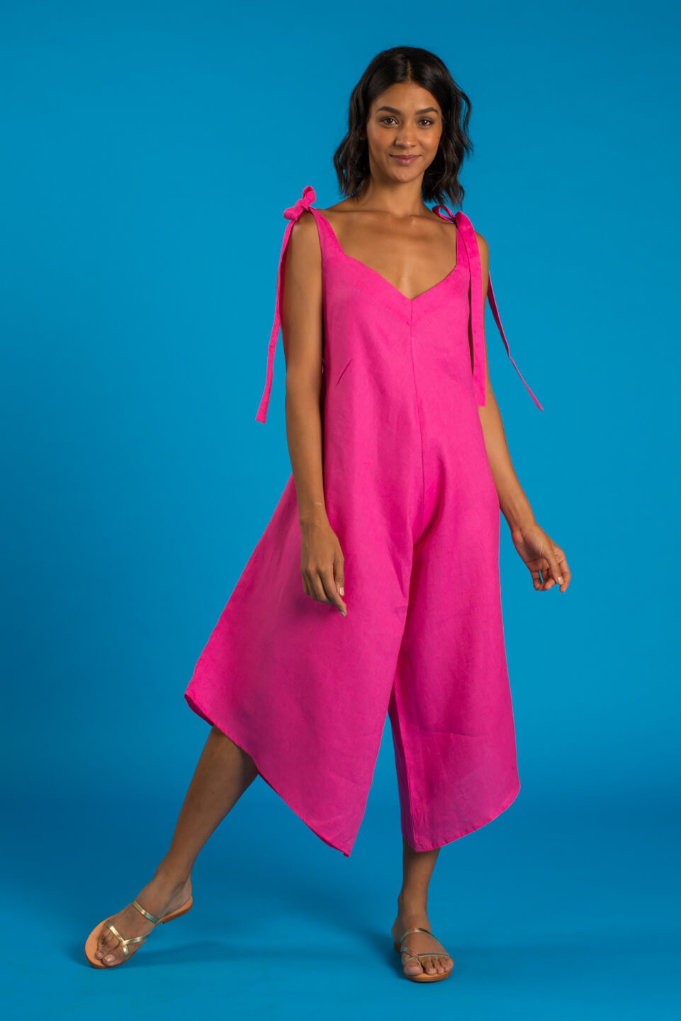 GRANADINA Linen Jumper - Fuchsia - CRASQI