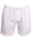 CAPRI Linen Bermudas - White - CRASQI